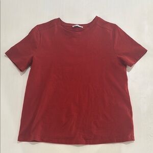 Zara rust colored T-shirt. Women's M. 100% cotton Like new condition. Very nice!